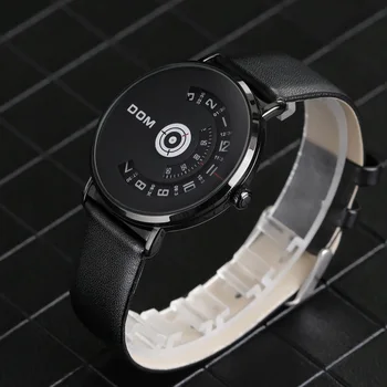 DOM Watch Mænd Top Mærke Luksus Mekaniske ure Casual kvarts-ur Stålnet rem uret mandlige logge på igen M-1303