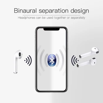 TWS i7S in-ear Trådløse Hovedtelefon Bluetooth-V5.0 Headset In-Ear Musik Ørestykker Med Oplader Til iPhone Xiaomi Alle smartphones