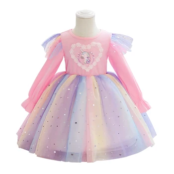 Baby Broderet Formelle Prinsesse Kjole til Pige Elegante Birthday Party Dress Girl Kjole Baby Pige Jule Tøj 2-10 År