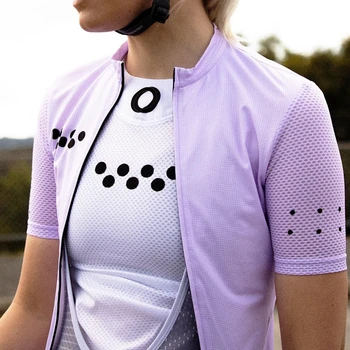 Go Pro pedla trøje kvinder Farverig regnbue farve serie kort luft mesh, ærmer-cyklus bære Kvindelige MTB cykel ridning shirt