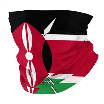 Kenya Flag Ansigt Tørklæde Med 2 Stk Filter Multi-purpose Tørklæde hovedbøjle riding maske