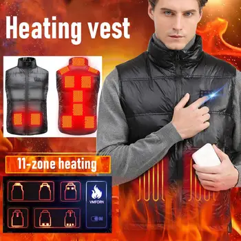 Varme Vest Mænd og Kvinder Vinter Tøj Intelligent Temperatur Kontrol El-Varme Vest Varme Vest Full Body Opladning