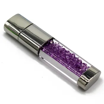 TEKST MIG crystal Pen-drev diamant usb flash drive 4gb 8gb 16gb 32gb hukommelse stick metal usb2.0
