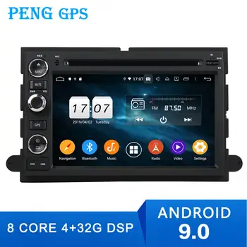 2 din Android 9.0 Bil GPS Radio For Ford Escape F150 F250 Fusion Mustang Ekspedition Explorer 2005 2007 2008 DVD-Navigation