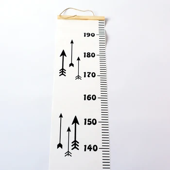 Træ Væg Hængende Baby Barn Vækst Chart Højde Måle Hersker Wall Sticker til Børn Børn Værelses Skandinavisk Indretning, 20x200cm