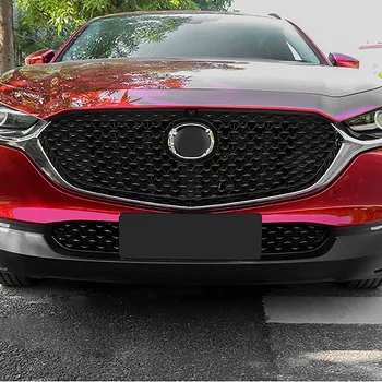 Bil Foran Nederst i Midten Net Dekoration Kofanger Lavere Gitre Beskyttende Stå Dækning for Mazda CX 30 CX-30 2020 2021