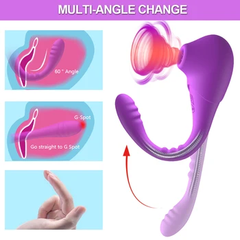 12 Patteren Klitoris, Vagina Sucker Sugende Dildo Vibrator Sex Legetøj til Voksne Kvinder, Juguetes Sexuales Masturbator Erotisk Produtos