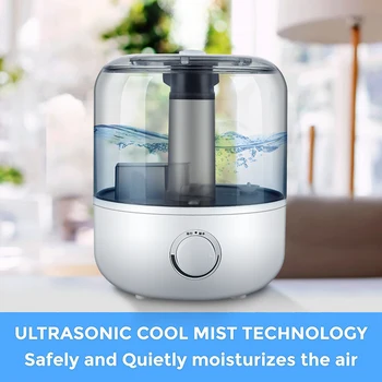KBAYBO Luft Luftfugter 3L Dobbelt Dyse Kølige Tåge Aroma Diffuser luftrensende Tåge Kaffefaciliteter Tung Tåge