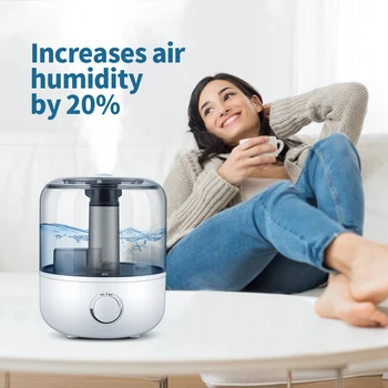 KBAYBO Luft Luftfugter 3L Dobbelt Dyse Kølige Tåge Aroma Diffuser luftrensende Tåge Kaffefaciliteter Tung Tåge
