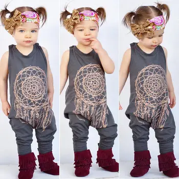 Toddler Baby Boy Tøj Sparkedragt Uden Ærmer Buksedragt Playsuit Udstyr Kostume