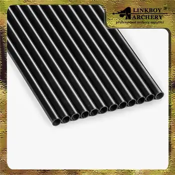 12PCS Linkboy Bueskydning ID6.2mm Carbon Pil Aksel spine300-800 for Compound Bue Pile DIY Jagt