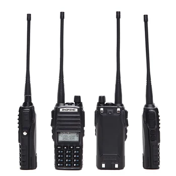 2stk Baofeng UV-82 Plus 8 Watt High Power Walkie Talkie Dual Band VHF/UHF 10 km Lang Rækkevidde UV82 To Måde Amatør Bærbare Radio