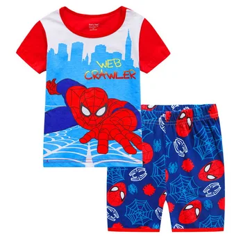 A%A-636 Mode Drenge Pyjamas, der Passer Sommer Børn Baby Nattøj Baby Boy Tøj i Bomuld t-shirt, Korte Bukser, Bløde