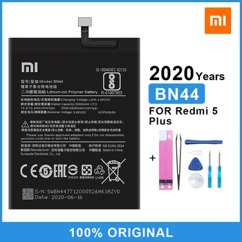 Xiao Mi Oprindelige Telefonens Batteri BN44 For Xiaomi Redmi 5 Plus Udskiftning af Batteri 4000mAh Med Gratis Værktøjer