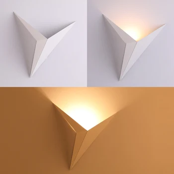 Moderne minimalistisk trekant form LED væglamper Nordisk stil i den Indendørs væglamper Stue Lys 3W AC85-265V Enkle Lys