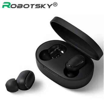 A6S Trådløse Hovedtelefoner Sport Earbuds Bluetooth-5.0 TWS Headsets Noise Cancelling Mikrofon Til iPhone Huawei Samsung Xiaomi Redmi