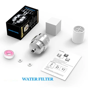 Brusebad Vand Renser Filter Multi-lag Filtrering Aktiveret Kul Patron Vand Filter, Tryk Forfilter Badeværelse