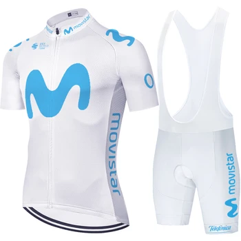 Movistar trøje sæt mænd uniforme ciclismo hombre Mænd at deltage i et summer Jersey passer til Cykel abbigliamento ciclismo estivo 2020