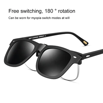 CAPONI Solbriller Klip Til Frame Briller 2021 Mænd Polrized Lens Anti Blændende Anti Glare UV-Beskyttelse Klip På Briller CP2140