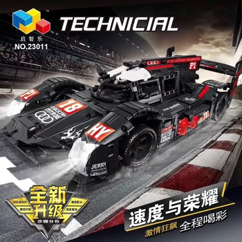 MOC Technic serien R18 R8 Super Racing Speed Race Bil Model Kit byggesten Mursten Pædagogisk Legetøj For Børn Julegave