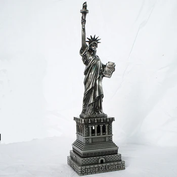 Souvenir-USA Statue of Liberty og Metal Dekoration Ornamenter Model Hjem Kontor Indretning Dekorative Håndværk Figurer Figurer Gave