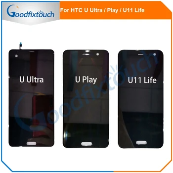 LCD-Skærm Til HTC U Ultra / U Spil / U11 Liv LCD-Skærm Touch screen Glas Digitizer Assembly Reservedele
