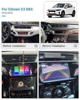 Carplay For 2010 2011 2012 2013 2016 Citroen C3 DS3 Android-Afspiller GPS Navi Auto Audio Stereo-Radio Optager Head Unit