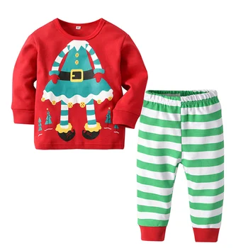 2019 Jul Pyjamas til Piger, Nattøj Børn Pyjamas til Børn Pyjamas for Dreng Varme Pyjamas Kid Noel Pige Barn til Jul Pjs