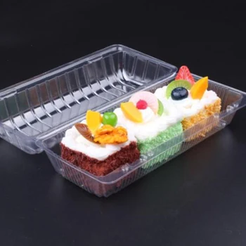 30stk Disponibel Sushi Take Out Boks Rektangel Udføre Kasse Frugt Kage Brød Pakning af Container til Hjemmet Bageri
