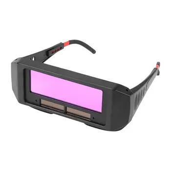Sikkerhed Maske Automatisk Øjne Beskyttelsesbriller Sol Briller 6 mm tykkelse Linse Svejsning Fotoelektriske Hjelm for byggeri-og svejsearbejde