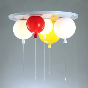 Nordisk moderne ballon loft lampe soveværelse børneværelse rekreative område enkel personlighed farve loft lysekrone