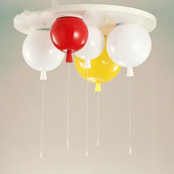 Nordisk moderne ballon loft lampe soveværelse børneværelse rekreative område enkel personlighed farve loft lysekrone