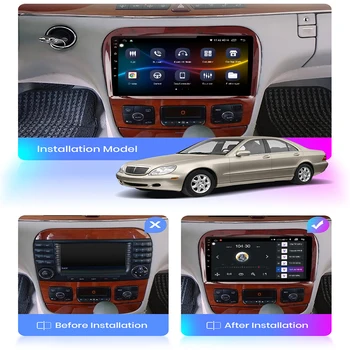 Funrover 128G Android 10.0 Bil Radio Multimedie-Afspiller Til Mercedes-Benz S-Klasse S-Klasse W220 VV220 1998 - 2005 GPS-Navigation