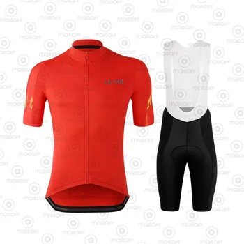 Le col Cykling Tøj Pro Cykel Tøj Slid Cykling kortærmet Trøje Sæt sommer Road Bike Uniform Triathlon Hurtig Tør