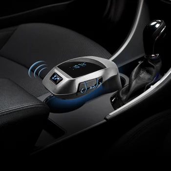 Bil Bluetooth Trådløs FM-Sender MP3 Afspiller Radio Adapter Tilbehør til Bilen med TF Kort, U Disk Til iPhone, Samsung X5 af CDEN