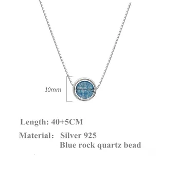 Natursten Perle Charm Halskæde Halo Crystal s925 Skala Lys Halskæde til Kvinder med Elegante Smykker Gave