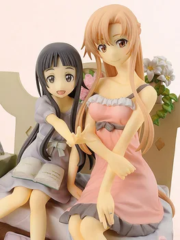 Anime Sværdet Kunst Online Asuna og Yui Vignet PVC-Action Figur Anime Figur ollectible Model Toy 20,5 cm