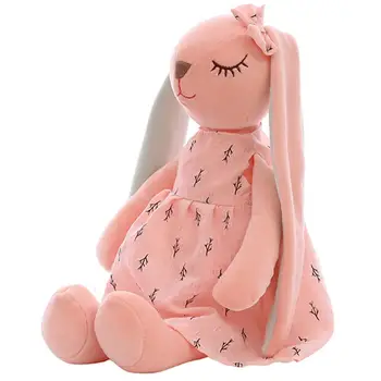 Søde Tegneserie Plys Baby Toy Kanin Sovende Kammerat Udstoppede Dyr, Legetøj Til Børn, Lange Ører Kanin Bløde Dukke, Baby Legetøj
