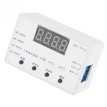 YYC-2S LED Display Justerbar Timer Relæ Automation Skifte Modul 5/12/24V