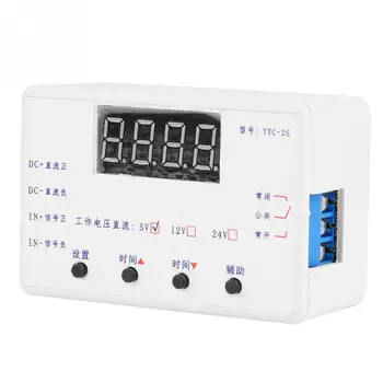 YYC-2S LED Display Justerbar Timer Relæ Automation Skifte Modul 5/12/24V