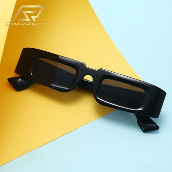 SIMPRECT 2021 Små Firkantede Solbriller Kvinder Mode Brand Designer Farverige solbriller UV400 Nuancer Til Kvinder Gafas de sol
