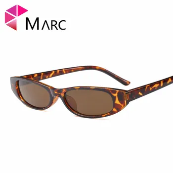 MARC UV400 NYE Ankommer KVINDER Brand MÆND anbefale design solbriller Billige Oculos Klassiske Plastik Trendy Leopard gafas Grå Firkant