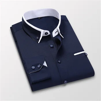 Mænd langærmet Ternet Casual Skjorte koreansk Tøj Skjorte Ternet Blusas Bluse Camisa Koszula Bluzki Mode Xadrez