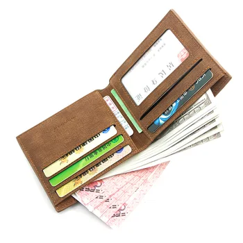 Mænd 's Wallet-Kort med Stor Kapacitet Multi-Function Mode Afslappet Krat PU Tegnebog Multi - Card Wallet