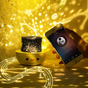 2020 Nyeste Crown And LED Projektion Nat Lys Projektor Lampe Bluetooth Fjernbetjening USB-Starry Night Lampe Kreativ Gave Til Børn