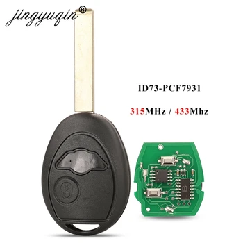 Jingyuqin Fjernbetjeningen Fob 315MHz 433Mhz For Mini Cooper R50 R53 alarmsystemer Sikkerheds-Fit Mini Rover 75 Cpmplete Udskiftning