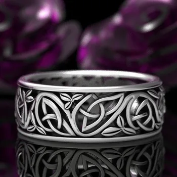 925 Vintage Thai Sølv Lone Wolf Ring Party Gave Smykker Ring Engros