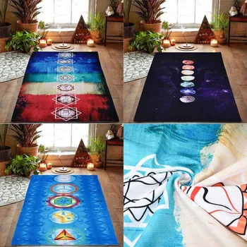 7 Chakra Mandala Bohemia Hængende Tæppe-Tæppet Sommer Strand Yogamåtte Håndklæde
