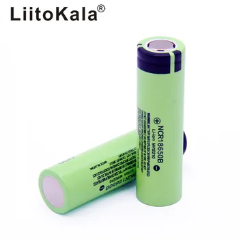 Hot 2stk LiitoKala nye originale NCR18650B 34B 3,7 V 18650 3400mAh genopladeligt lithium-batteri til batteri lommelygte