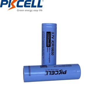 4PC PKCELL 18650 batteri 3350mah 3,7 v ICR18650 Lithium Batteri, Li-ion Genopladeligt batteri, Til Lommelygte batterier